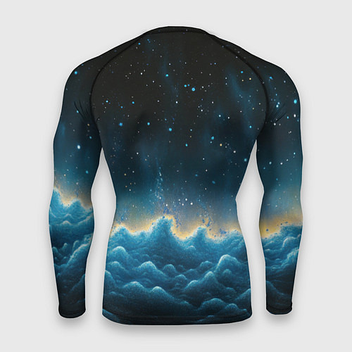 Мужской рашгард Билли Айлиш из волн / 3D-принт – фото 2