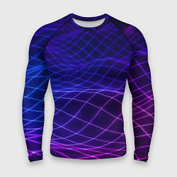 Рашгард мужской Абстрактные волны из сот, цвет: 3D-принт