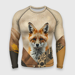 Мужской рашгард Удивительный рыжий лисёнок