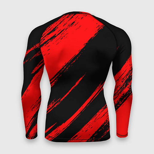 Мужской рашгард Нью Джерси Девилз - красные потертости / 3D-принт – фото 2