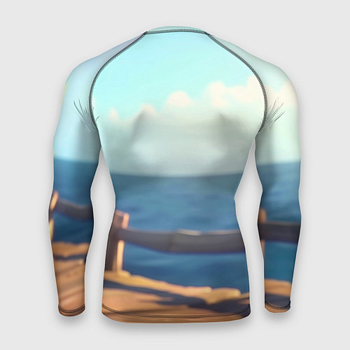 Мужской рашгард Никита - загрузка - смешной петух / 3D-принт – фото 2