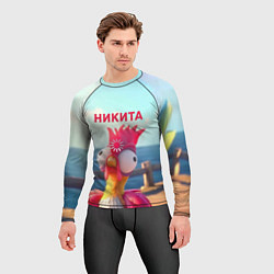 Рашгард мужской Никита - загрузка - смешной петух, цвет: 3D-принт — фото 2