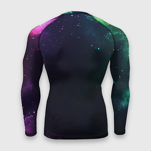 Мужской рашгард Bones медитация в космосе / 3D-принт – фото 2