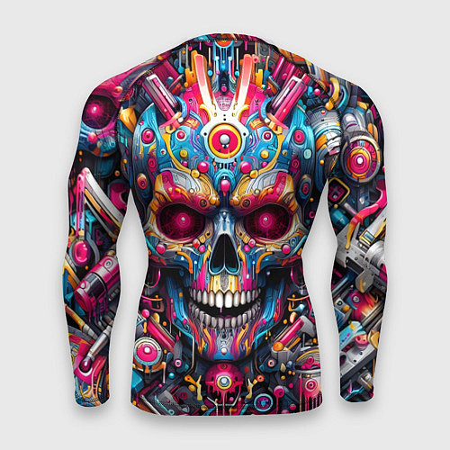 Мужской рашгард Art cyber skull - ai art fantasy / 3D-принт – фото 2