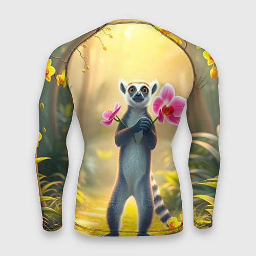 Мужской рашгард Лемур несёт орхидеи для любимой / 3D-принт – фото 2