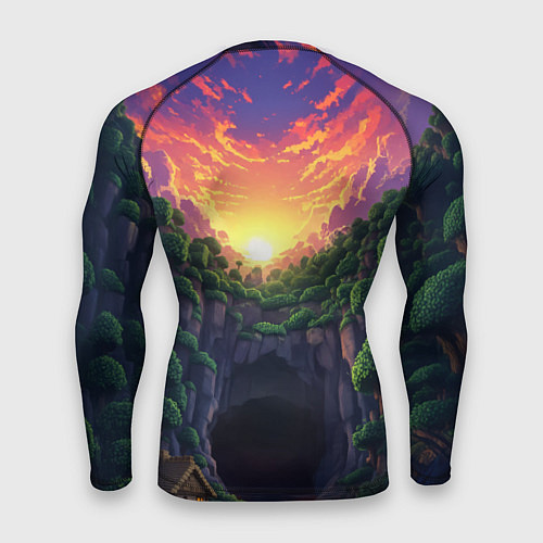 Мужской рашгард Дракон края и Стив - Майнкрафт арт / 3D-принт – фото 2