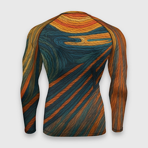 Мужской рашгард Котик Крик - вязаный нейроарт / 3D-принт – фото 2