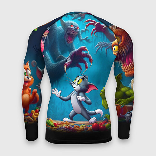 Мужской рашгард Кошмарный сон Тома - нейроарт фантазия / 3D-принт – фото 2