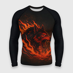 Рашгард мужской Инфернальный волк, цвет: 3D-принт