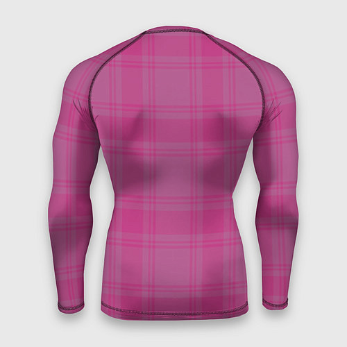 Мужской рашгард Checkered pink / 3D-принт – фото 2