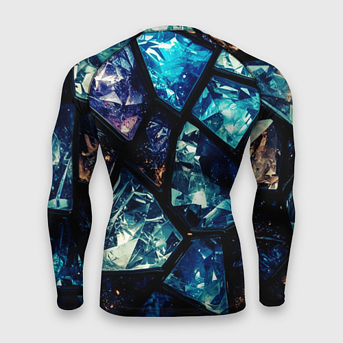 Мужской рашгард Текстура драгоценных камней / 3D-принт – фото 2