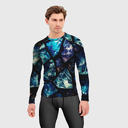 Рашгард мужской Текстура драгоценных камней, цвет: 3D-принт — фото 2