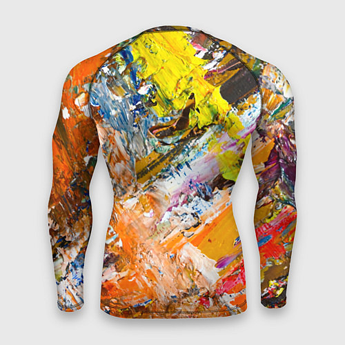 Мужской рашгард Живая Абстракция: Поток Цветов и Форм в Постоянном / 3D-принт – фото 2