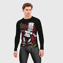 Рашгард мужской Барт в татуировках, цвет: 3D-принт — фото 2