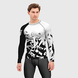 Рашгард мужской Doom black crow logo, цвет: 3D-принт — фото 2