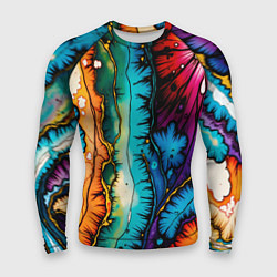 Рашгард мужской Разноцветный узор, цвет: 3D-принт