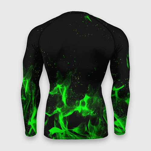 Мужской рашгард Doom кислотное лого огненный / 3D-принт – фото 2