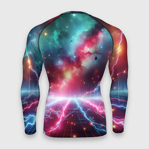 Мужской рашгард Гитарист Бендер рок группы Футурама / 3D-принт – фото 2