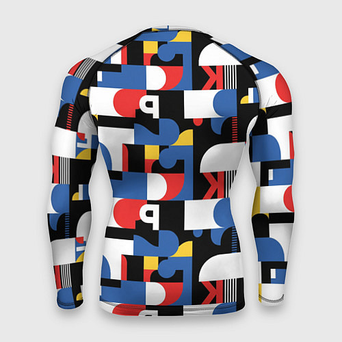 Мужской рашгард Геометрия букв / 3D-принт – фото 2