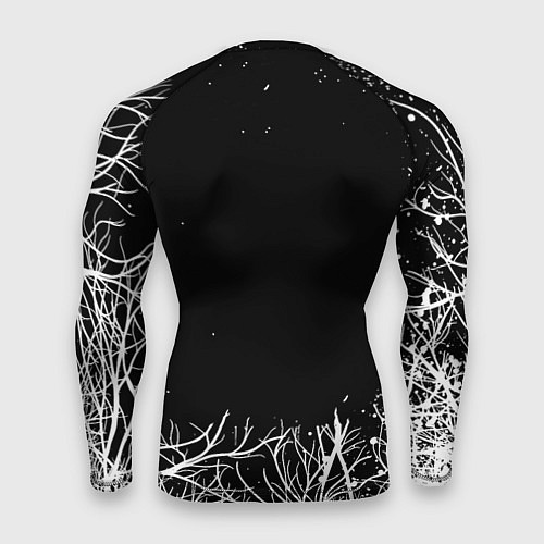 Мужской рашгард Doom белые деревья / 3D-принт – фото 2