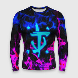 Рашгард мужской Doom неоновый дым, цвет: 3D-принт