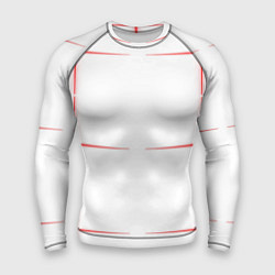 Мужской рашгард Color white red stripes