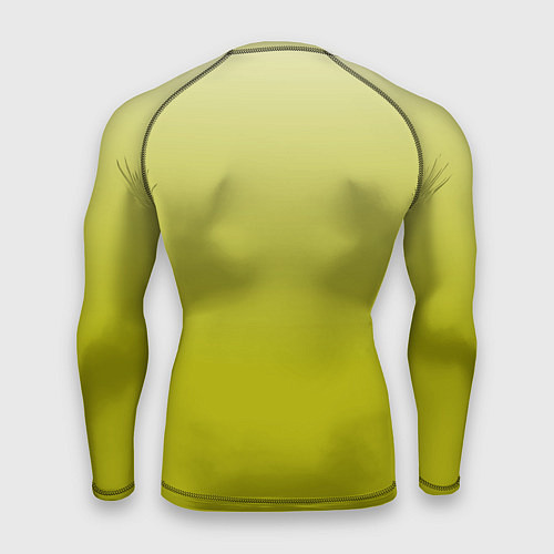 Мужской рашгард Градиент лаймовый / 3D-принт – фото 2
