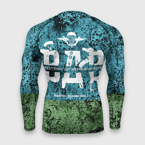 Мужской рашгард Медведь десантник на фоне флага ВДВ / 3D-принт – фото 2