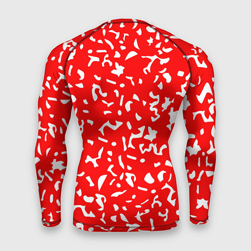 Мужской рашгард Красный яркий камуфляж / 3D-принт – фото 2