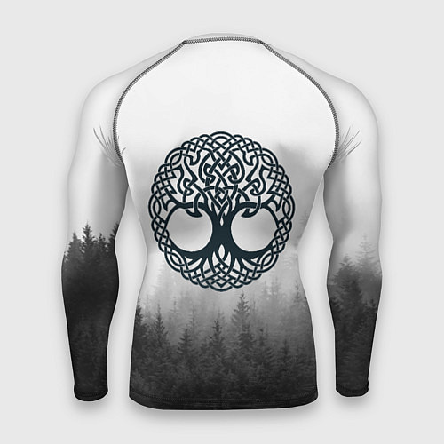 Мужской рашгард Лес мой храм - медведь бог лесов / 3D-принт – фото 2