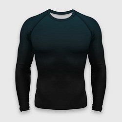Рашгард мужской Морская глубина в чёрном, цвет: 3D-принт