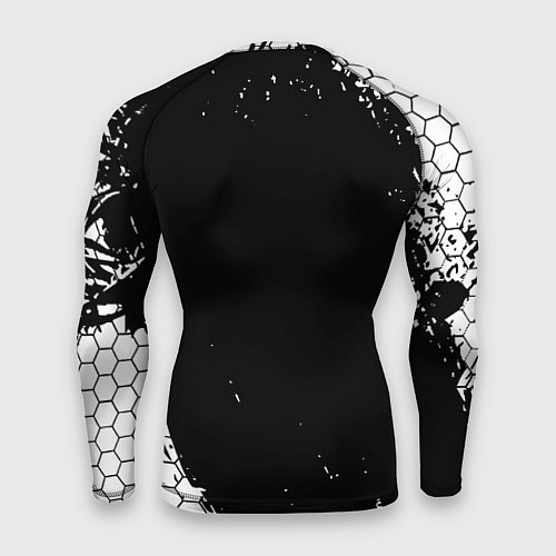 Мужской рашгард Doom соты краски / 3D-принт – фото 2