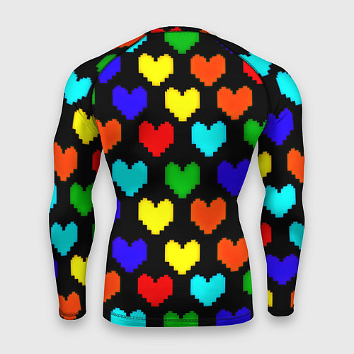 Мужской рашгард Doom love pixel pattern / 3D-принт – фото 2