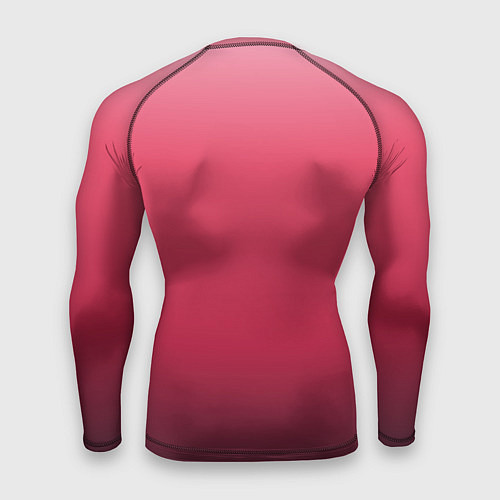Мужской рашгард Градиент гранатовый / 3D-принт – фото 2