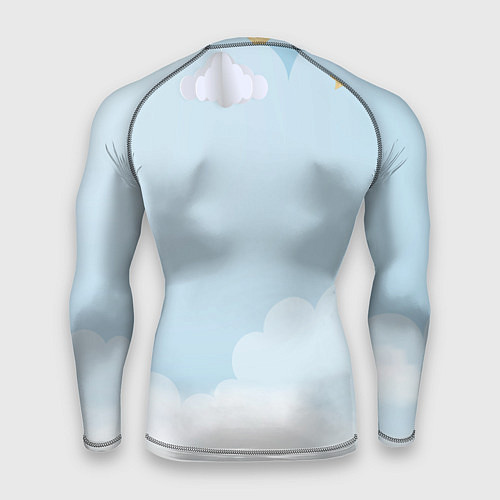 Мужской рашгард Русская душа - лисица / 3D-принт – фото 2