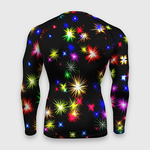 Мужской рашгард Doom новогодние искры / 3D-принт – фото 2