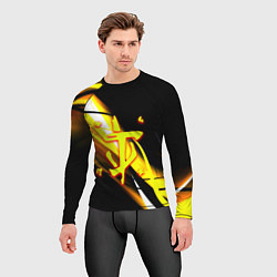 Рашгард мужской Doom геометрия из полос, цвет: 3D-принт — фото 2