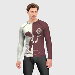 Рашгард мужской Силуэт африканки, цвет: 3D-принт — фото 2
