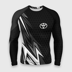 Рашгард мужской Toyota - монохром, цвет: 3D-принт