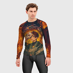 Рашгард мужской Хаято Суо - Ветролом, цвет: 3D-принт — фото 2