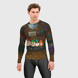 Рашгард мужской Южный парк панки на школьной дискотеке, цвет: 3D-принт — фото 2