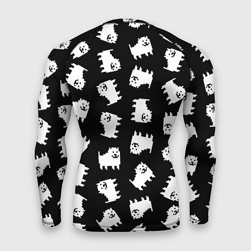 Мужской рашгард Annoying dog pattern - Undertale / 3D-принт – фото 2