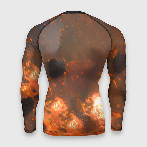 Мужской рашгард Цири и дракон в огне / 3D-принт – фото 2