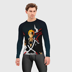 Рашгард мужской Ичиго Куросаки Блич, цвет: 3D-принт — фото 2