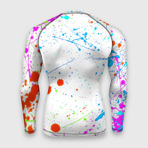 Мужской рашгард Ливерпуль неоновые брызги красок / 3D-принт – фото 2