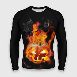 Мужской рашгард Горящая тыква джек