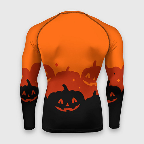 Мужской рашгард Хэллоуин счастливые тыквы / 3D-принт – фото 2