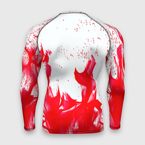 Мужской рашгард Liverpool розовый огонь / 3D-принт – фото 2
