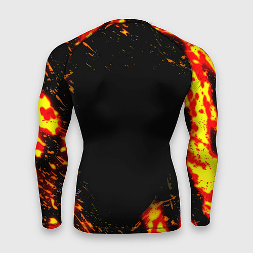 Мужской рашгард Borussia огненные краски / 3D-принт – фото 2