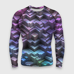 Рашгард мужской Неоновый рельеф, цвет: 3D-принт